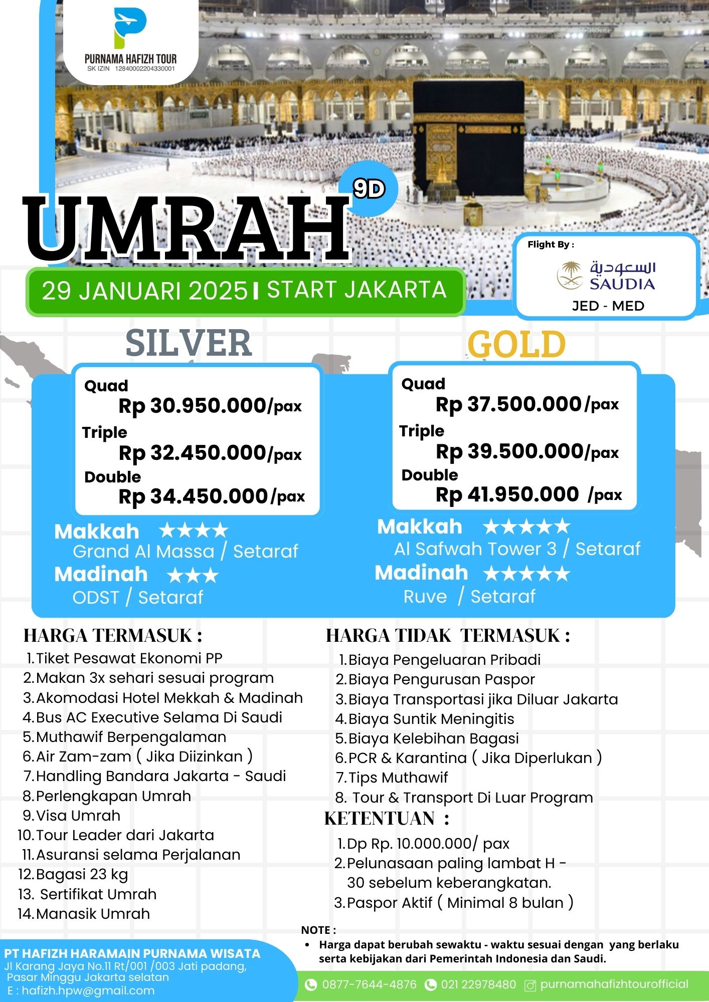UMRAH GOLD 29 JANUARI 2025 9DAY 