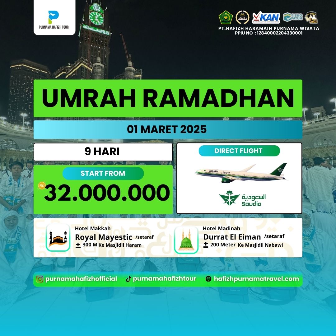 UMRAH AWAL RAMADHAN 01 MARET 2025