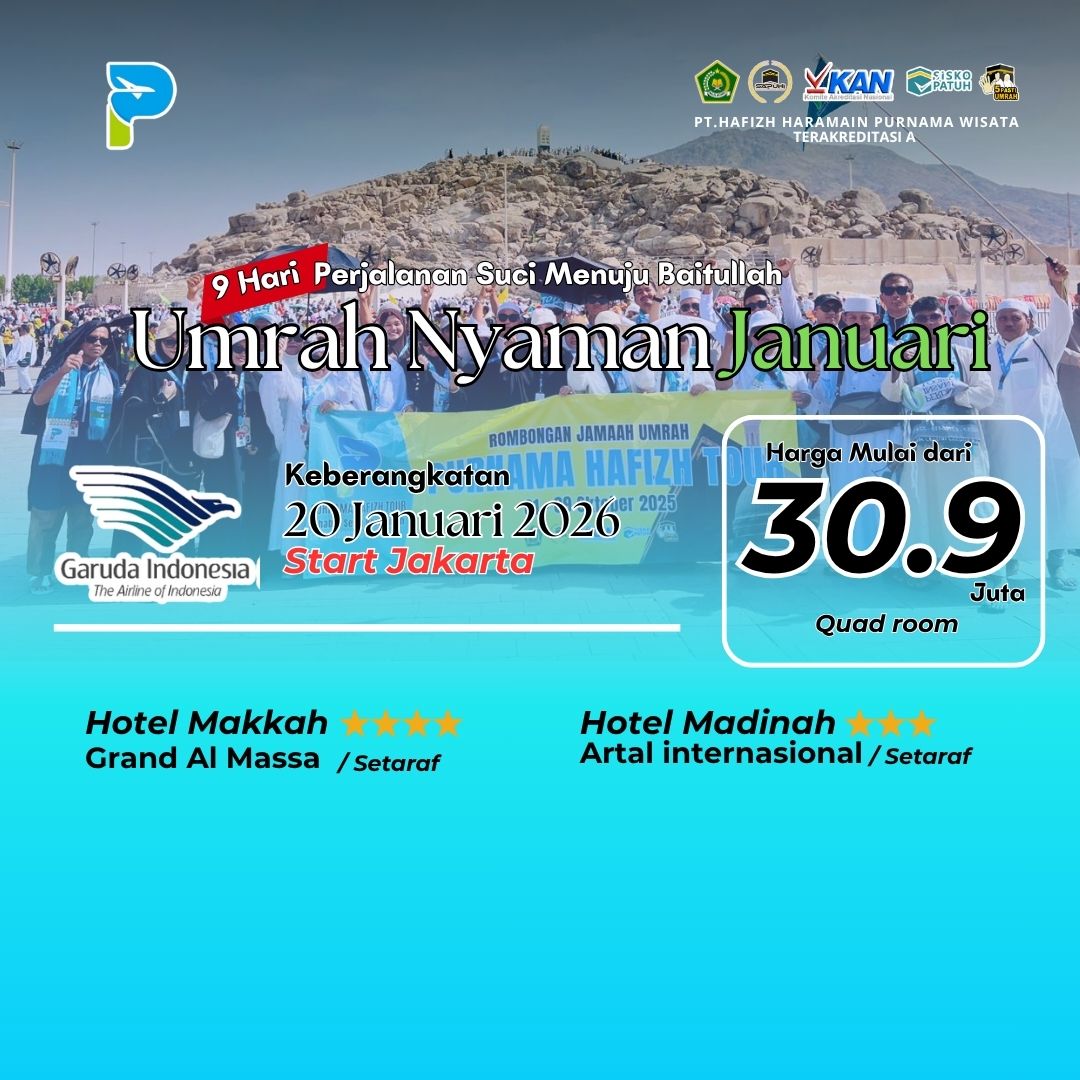 UMRAH REGULER JANUARI 20 JANUARI 2026 