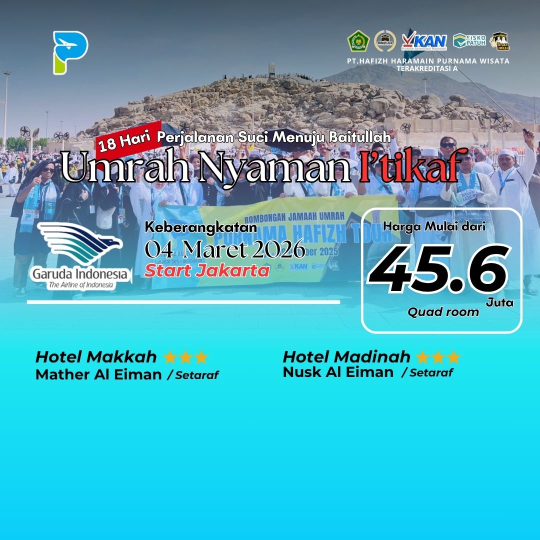 UMRAH ITIKAF RAMADHAN 4 MARET 2026 