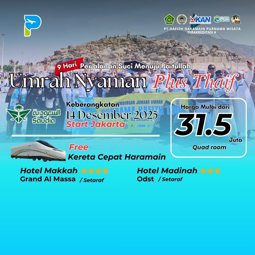 UMRAH REGULER 14 DESEMBER 2025 