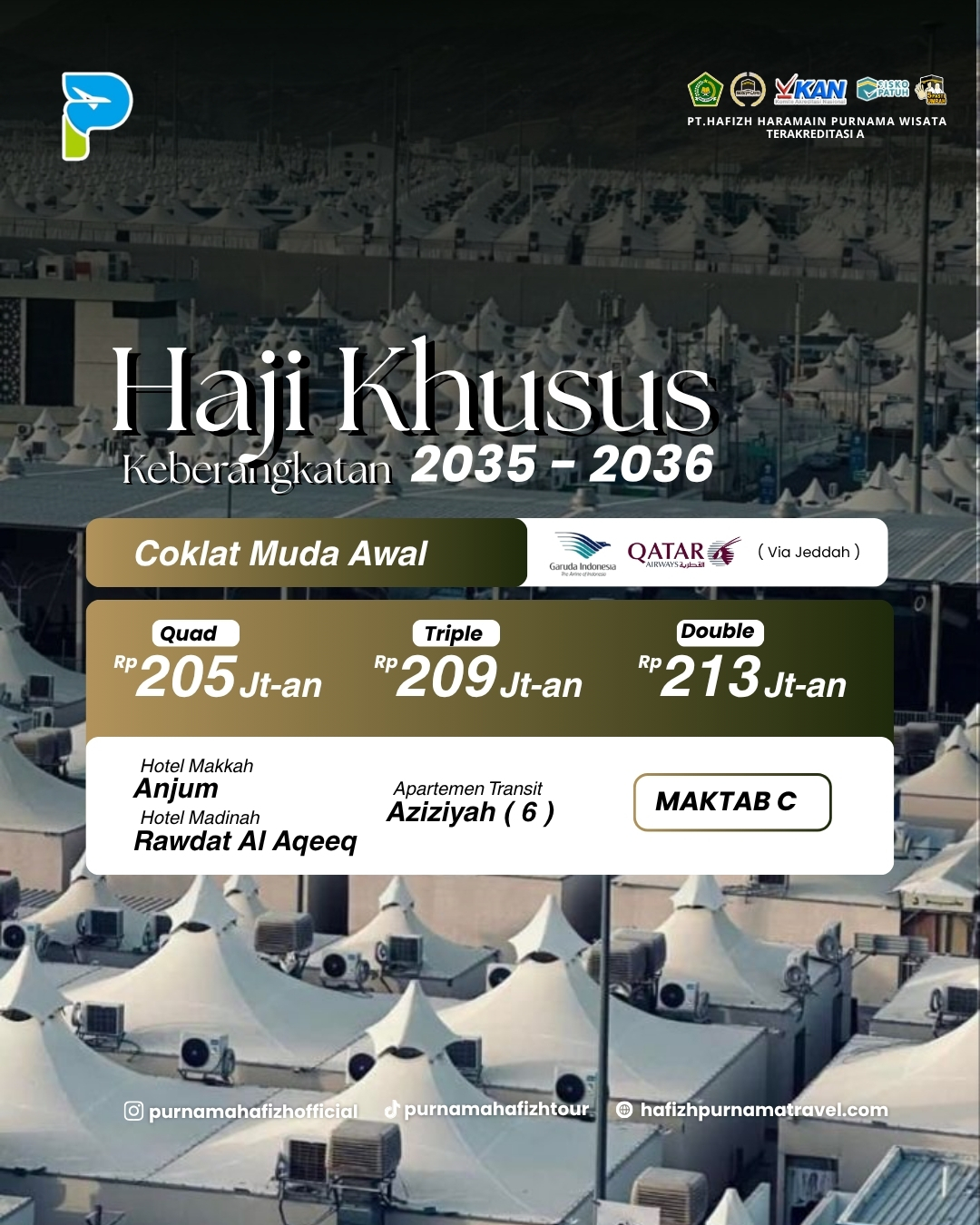HAJI KHUSUS COKLAT MUDA 