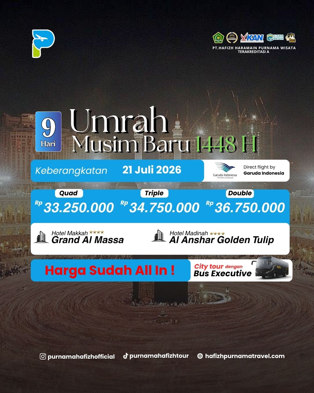 UMRAH REGULER 21 JULI 2026 